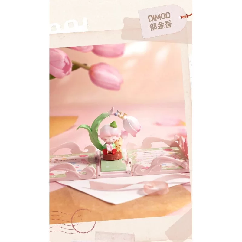 DIMOO Pop Mart Cadou pentru tine Seria de felicitări DIMOO Lalea