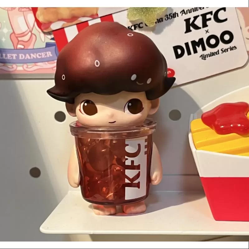 DIMOO Pop Mart DIMOO KFC China Seria BUCKET a 35-a aniversare Just Cola