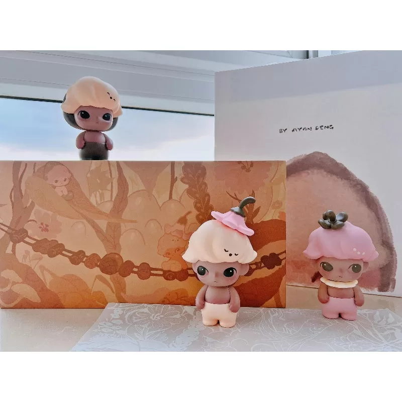 DIMOO Zâne în pădure-Set limitat de figurine cu flori și fructe