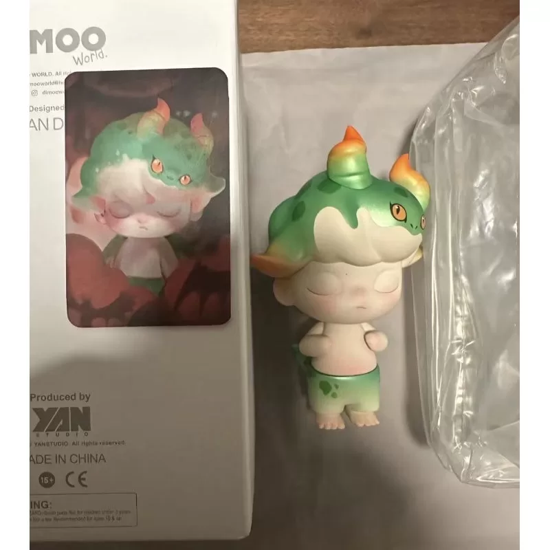 Figurină limitată DIMOO Little Dragon Green