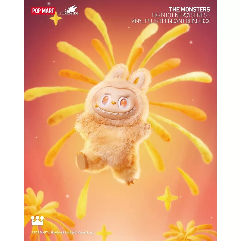 Labubu The Monsters Big into Energy Series Vinyl Plush Pendant Happiness