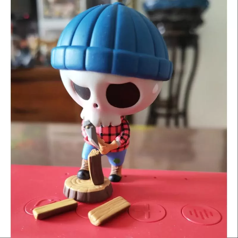 Labubu The Monsters Camping Series Tocare Lemn