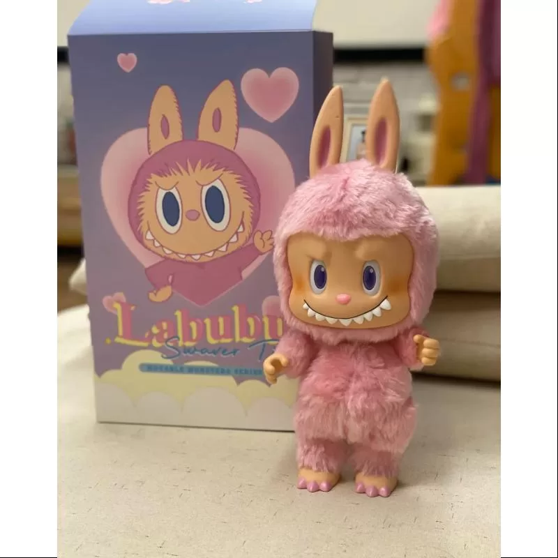Labubu The Monsters Swaver Tin Pink Vinyl Plush Doll LIMITED