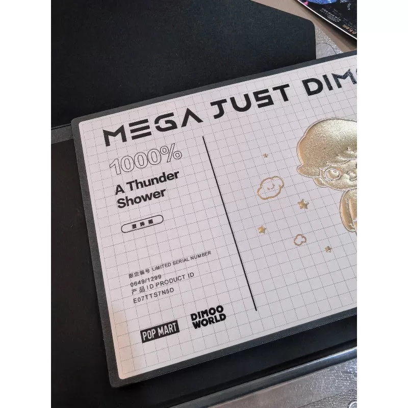 MEGA Just DIMOO 1000% A Thunder Shower Limited Figure