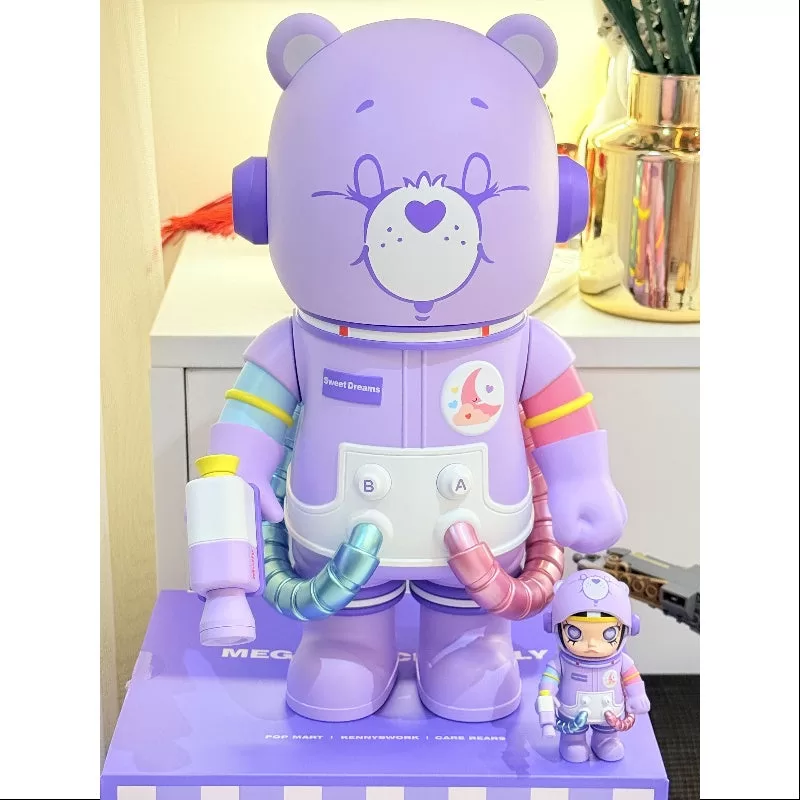 MEGA SPACE MOLLY 400% u0026 100% Care Bears Sweet Dreams Bear 2025 Ediție limitată