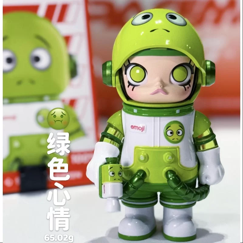 MEGA SPACE MOLLY Seria de emoji 100% X, TOT ÎN VERDE